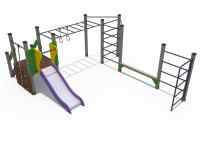Спортивный комплекс с горкой Н-750 ДСК 04210