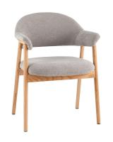 Стул обеденный Tavu с деревянными ножками серый