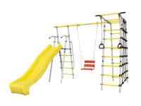 Дачный комплекс "Богатырь MAX" + ЦЕПНЫЕ качели Romana 103.07.07 (серый/жёлтый)