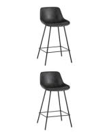 Стул барный TEXAS экокожа серый 2 шт.