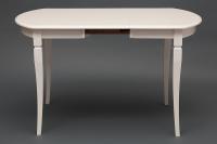 Стол раскладной Modena (MD-T4EX) дерево гевея/мдф, 100+29х75х75 см, butter white (слоновая кость)