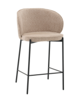 Стул полубарный Тисдейл букле бежевый