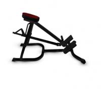 Т-образная тяга с упором в грудь (свободные веса) чёрный МВ 4.29