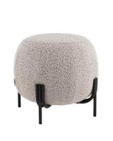 Пуф Флик new ткань букле серо-бежевый