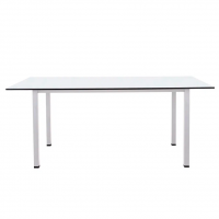 Стол обеденный LuxAlto LA-H33-ST45 белый/белый HPL 180*90*1,2