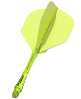 Литые оперения с хвостовиками Winmau Fusion Short Fluoro Yellow (желтые)