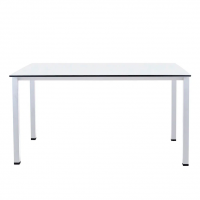 Стол обеденный LuxAlto LA-H33-ST45 белый/белый HPL 140*85*1,2