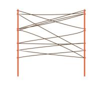 Экоплощадка: детское препятствие "Паутинка"