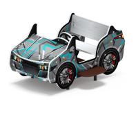 Кабриолет (серый) - Беседка машинка средняя - МФ 10.03.02-04.И1