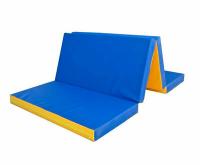 Мат складной  2*1 метр 4 секции по 0,5 метра, поролон – 23.5 кг/м3