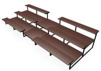 Трибуна трехрядная МФ 10-009