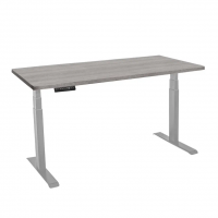 Стол с регулировкой высоты электрический LuxAlto LA-T33-2A3 серый/дуб бежево-серый ЛДСП 120*70*2.5