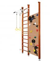 Шведская стенка Kampfer Jungle Ceiling Girl (№4 Вишневый Высота 3 м белый турник)