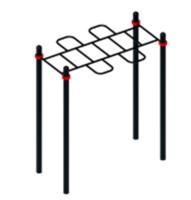 Воркаут Рукоход Змейка двойная (89) ОВ 01-055