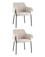 Кресло Бесс рогожка бежевый 2 шт.