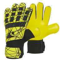 Перчатки вратарские деские MACRON Leopard, 50301510-7, р.7, черно-желтый
