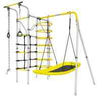 Дачный комплекс "Космос" + ЛОДКА качели Romana 103.21.05 (серый/жёлтый)