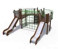 Детский игровой комплекс серии Браун Встречные мосты Н-1200 ДИО 04050