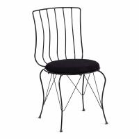 Стул LALITA (mod. 172) металл/ткань,  44 х 51.5 х 85 см, Black (черный)