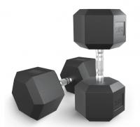 Гантель гексагональная UNIX Fit обрезиненная 35 кг