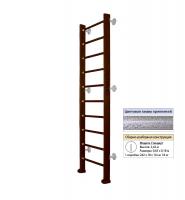 Шведская стенка Kampfer Classic Wall (№5 Шоколадный Стандарт антик)