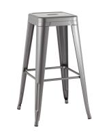 Стул барный TOLIX серебристый матовый KD