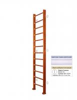 Шведская стенка Kampfer Classic Wall (№4 Вишневый Высота 3 м белый)