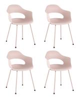 Стул Lady пластик нежно-розовый 4 шт.