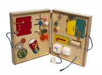 Бизиборд Чемодан с электрикой, складной