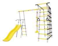 Дачный комплекс "Богатырь" + ДИСК качели Romana 103.07.06 (серый/жёлтый)