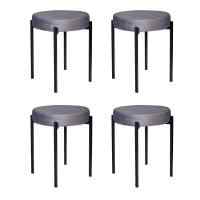 Комплект стульев-табуретов Bug серый