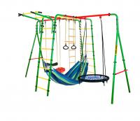 Спортивно-игровой комплекс Kampfer Wunder Sommer (Гнездо большое синее (красная лиана, синий гамак))