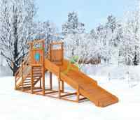 Зимняя горка "IgraGrad Snow Fox Start", скат 4 м