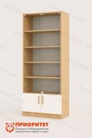 Большой шкаф-витрина со стеклянными дверцами