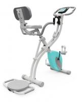 Велотренажер X-Bike DFC DavCreator Max PRO, бело-голубой