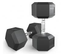 Гантель гексагональная UNIX Fit обрезиненная 27,5 кг