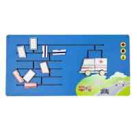 Дидактическая панель «Собери автомобили экстренных служб»