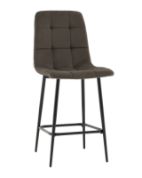 Стул полубарный Одди велюр темно-серый