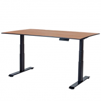 Стол-трансформер регулируемый электрический LuxAlto LA-H33-2A3L LOW черный/дуб HPL 120*80*1,2
