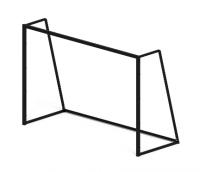 Ворота мини футбольные (черные) (с креплением сетки) - СО 2.60.02-01