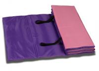 Коврик гимнастический INDIGO, SM-042-PV, полиэстер, стенофон, розово-фиолетовый