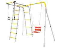 Дачный комплекс "Лесная поляна 3" + ЦЕПНЫЕ качели Romana R 103.26.05 (серый/жёлтый)