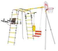 Дачный комплекс "Fitness" + ЦЕПНЫЕ качели Romana 103.20.05 (серый/жёлтый)