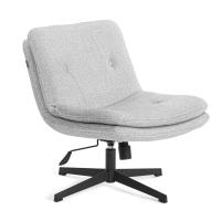 Кресло Осло/Oslo велюр/букле, vt шейп серый