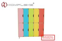 Шкаф для детской одежды двухъярусный 5-ти секционный «AVKompleks Радуга 2»