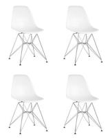 Стул EAMES DSR NEW белый 4 шт.