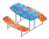 Столик овальный (Пузыри) МФ 04-003