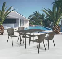 Комплект плетеной мебели T286A/Y137C-W53 Brown (4+1)