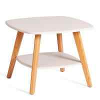 Журнальный стол RIO мдф, 65х65х50 см,  крем/дуб светлый