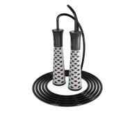 Спортивная скакалка DFC с подшипниками / 300 см / серая